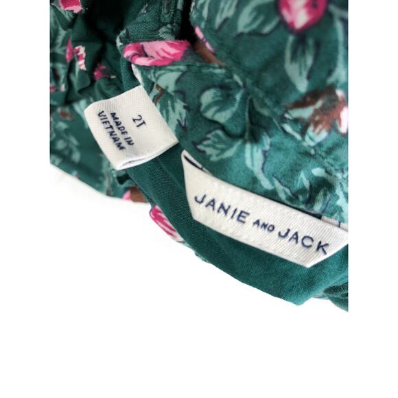 JANIE AND JACK GIRLS FLORAL ROMPER SIZE 2T - Picture 2 of 3
